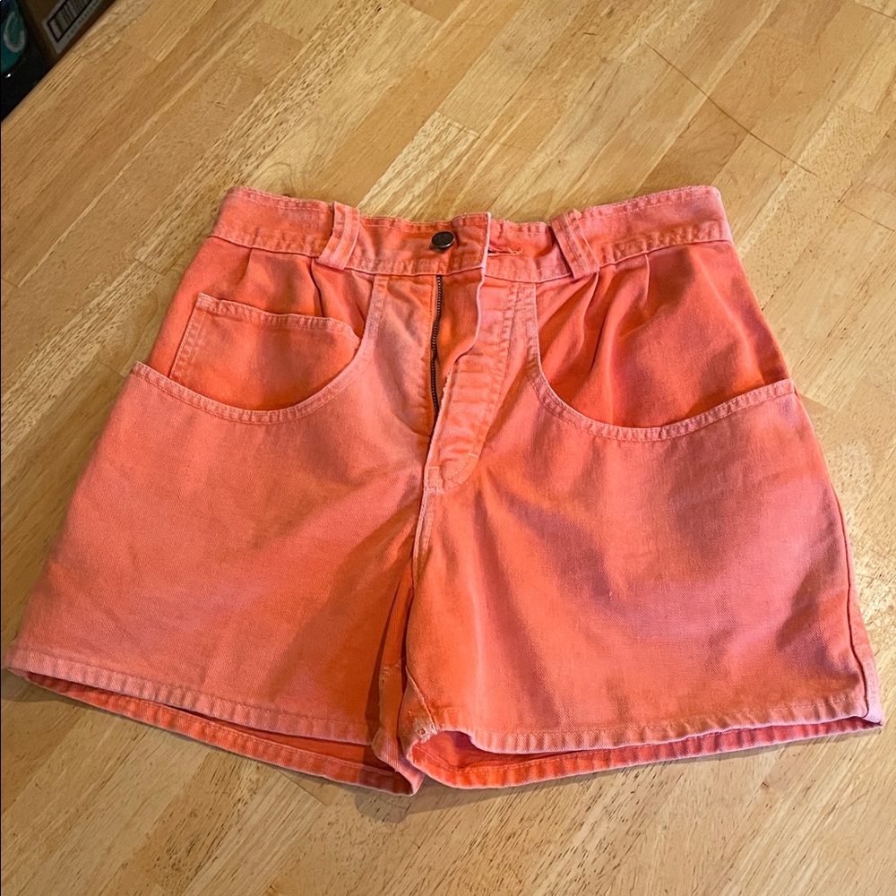 Women’s High-Waist Coral Jean Shorts Size 12 )Waist 28)